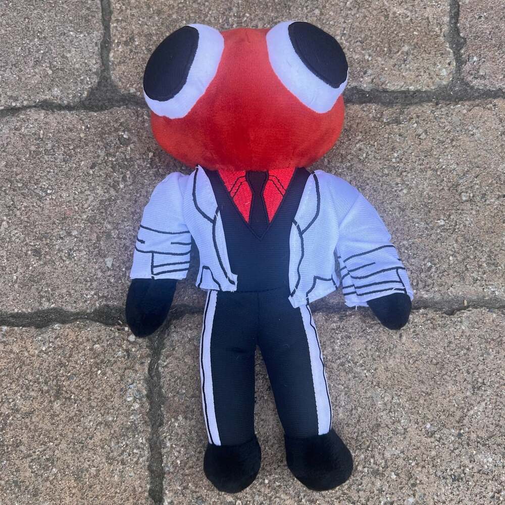 Rainbow Friends Roblox Red Scientist Plush Suit Toy 11 Inch